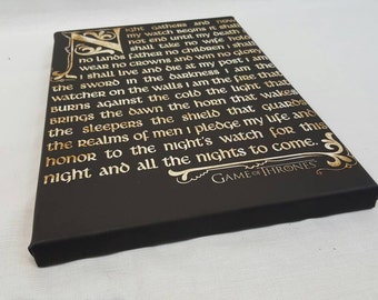 Game Of Thrones Night S Watch Oath Poster Jon Snow