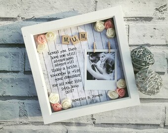 Father Of The Bride Gift, Mother Of The Bride, Mother Of the Groom Gift, Father Of The Groom Frame, Wedding Gift For Dad, Bridal Gift Mum