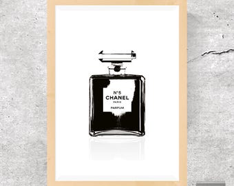 Chanel Perfume Art Painting PRINT Chanel No. 5 Perfume Bottle