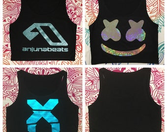 Custom EDM Crop Top