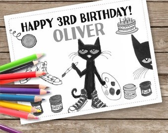 Pete the cat birthday | Etsy