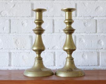 Beautiful Vintage Brass Candle Sticks