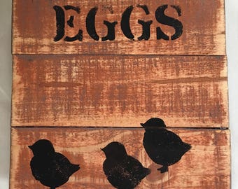 Eggs with chicks plaque