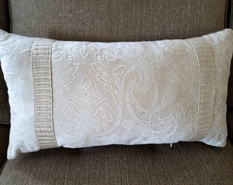 Chenille tone on tone 21 x 12" Pillow Cover - Designer Fabric