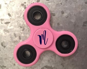 Fidget Spinner Monogrammed Vinyl Decal