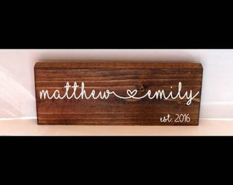 customized date sign, anniversary sign, wedding sign, save the date sign, bridal shower gift