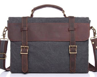 Messenger Bag / Satchel / Leather Satchel / Mens Satchel / Canvas Satchel / Men Leather Satchel / Satchel Men / Vintage Satchel