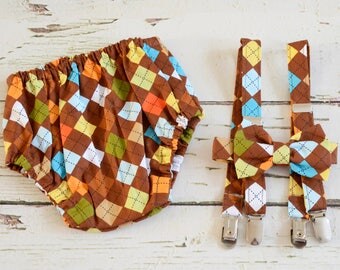 Boys Cake smash outfit - Baby boy First Birthday outfit