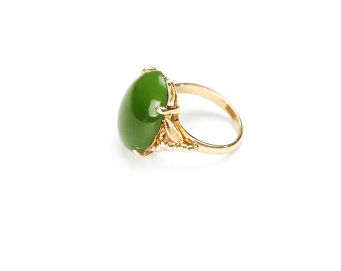 Vintage Jade Gold Ring