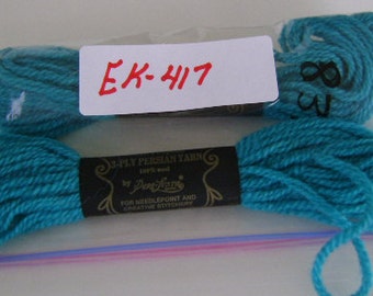 Paragon 100% Wool Crewel Needlepoint Yarn 8.8 Yard Skein Light Teal Blue #831
