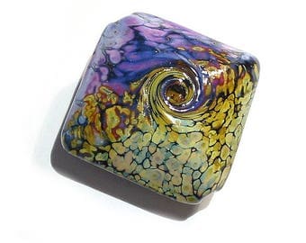 Rakuli Jumbo Focal, Handmade Glass Lampwork Bead