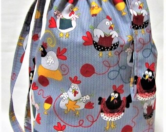 NEW - Sock Knitting Project Bag