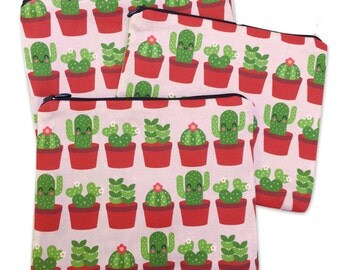 Succulents Zipper Pouch - Coin Purse