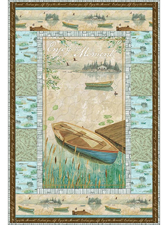 Lakeside Retreat wall quilt kit from Wilmington Fabrics by