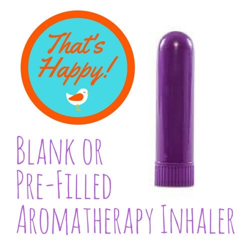Aromatherapy Inhaler Plain Purple Filled with Your Choice