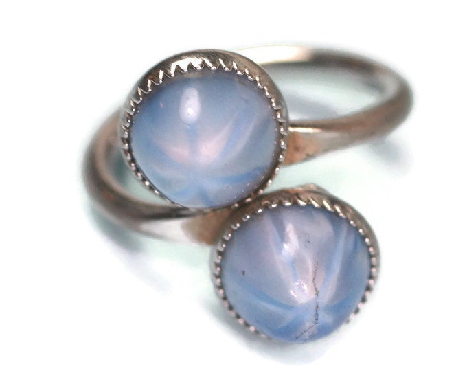 Last Chance Sale Faux Star Sapphire Adjustable Ring Sarah Coventry