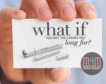Lash Boost BUSINESS CARDS Front & Back | skincare, marketing, printed, R+F, personalized, Rodan Fields