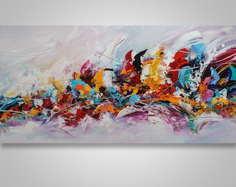 Abstract Painting, Palette Knife Painting, Abstract Wall Art, Home decor, Modern Painting, Art, Acrylic, Wall Art, Canvas Art, Catalin Art