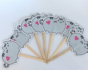Kitty Cat Cupcake Toppers