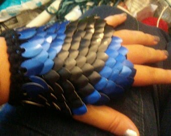 Scale Mail Gloves Pattern