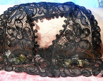 Antique Lace Victorian Dress French Cotton Lace Collar