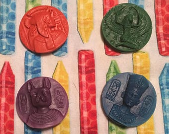 Egyptian coin crayons