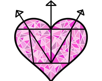 Heart Sigil Spell Sticker - Self Love, Self Care, and Self Protection