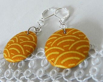 Japanese Wave Cloth Earrings