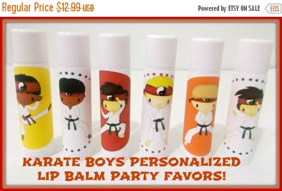 SALE KARATE BOYS Personalized Lip Balm Free