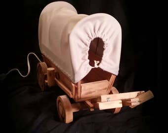 Kit Maquette En Bois Chariot De L'Ouest Cactus Craft Of Arizona - Modèle Avec Lampe