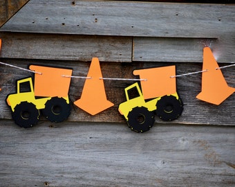 6 ft. Construction Garland, Construction Birthday Banner, Construction Baby Shower