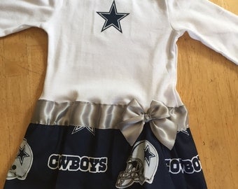 Dallas Cowboys inspired baby girl outfit