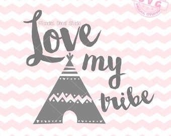 Download Tribal Arrow SVG Vector Art, Love my Tribe Instant ...