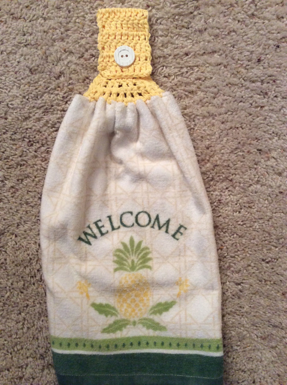 Hanging Kitchen Towel Pineapples Fruit Tropical