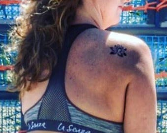 Lotus Temporary Tattoo - Back Tattoo - Wrist Temporary Tattoo - Skin Tattoo - Lotus Flower Tattoo