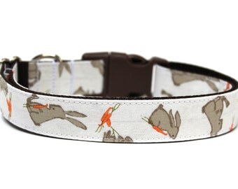 Easter Dog Collar 1" Bunny Dog Collar Spring Dog Collar