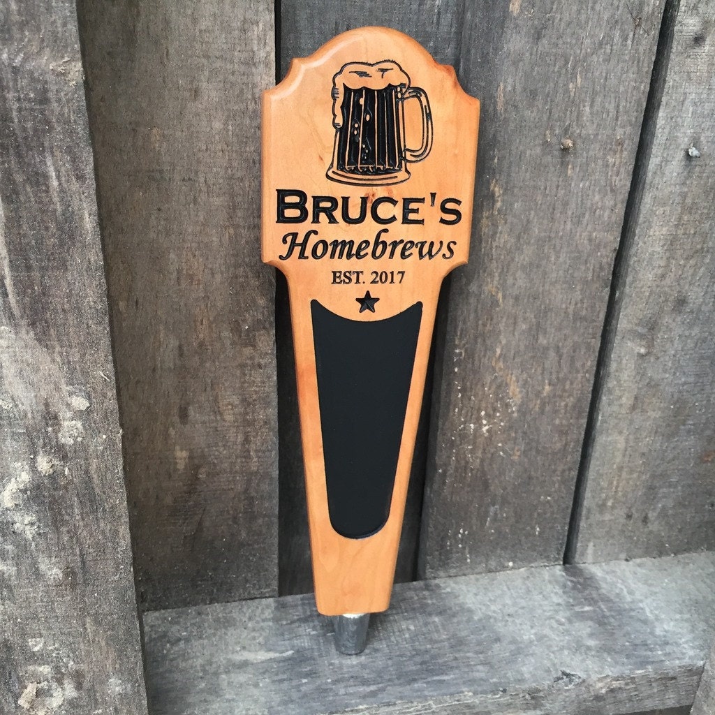 Personalized Beer Tap Handle Kegerator Handle Christmas Gift