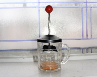 1950s Kitchen Chopper Hazel Atlas One Cup Glass Measure
