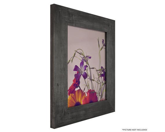 Craig Frames 14x22 Inch Black Rustic Pine Picture Frame