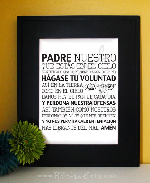 the lords prayer in spanish our father padre nuestro