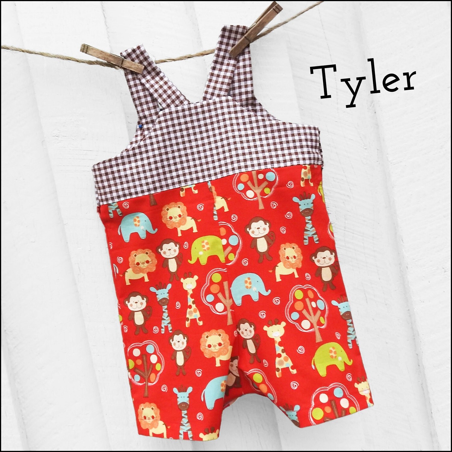 Tyler Baby Romper Sewing Pattern pdf Baby Boy Sewing