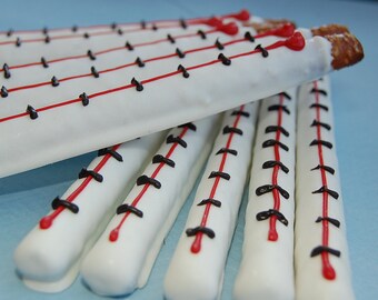 MEDICAL THERMOMETER Pretzel Rod medical themed party favor for pharmacist doctor nurse party gift chocolate covered pretzel by PlainOldeJane