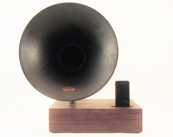 Acoustic Speaker, iPhone Speaker, Atwater Kent Speaker, Wireless Speaker, iPhone Amplifier, iPhone Amp, iPhone Stand, iPhone Dock,