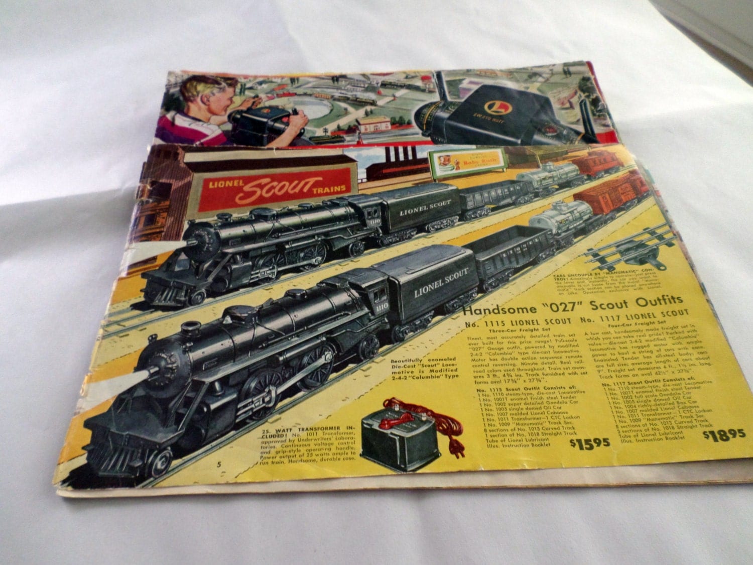 Lot of 2 Lionel Electric Train Cataloges 1949 Train