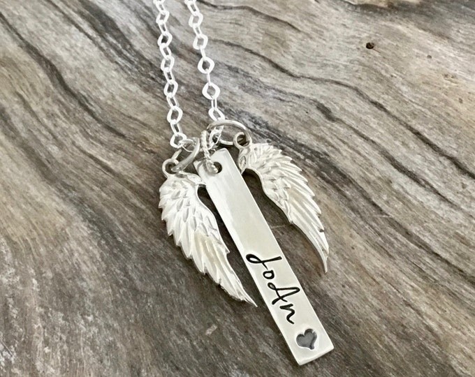 In loving memory of mom - loss of parent - loss of grandparent dad brother sister - personalized memorial jewelry - funeral gift sympathy