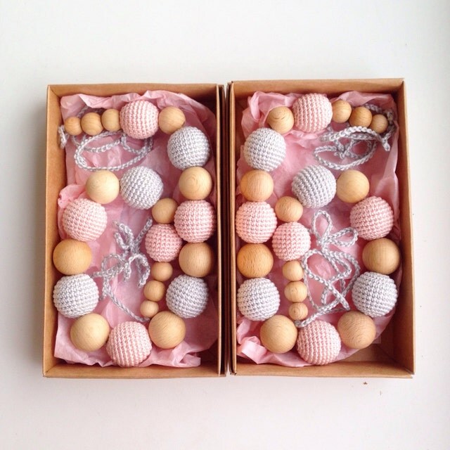 Breastfeeding Jewelry Teething Toys Dummy Holders by EcoTeething