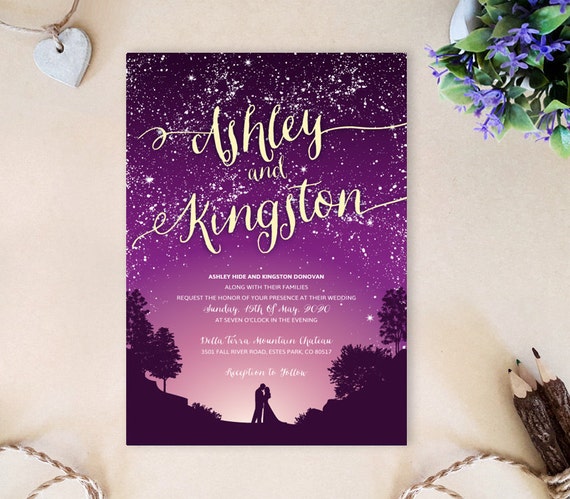 Night Wedding Invitations 5