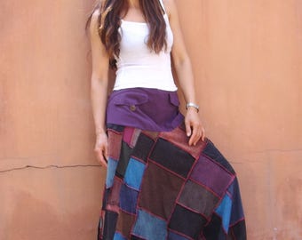 Harem Pants ...Yoga Pants ..Leisure Pants ... Patchwork Stone Washed