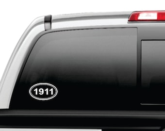 Window Decal 1911 gun pistol Sticker