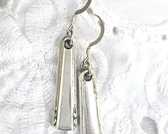 Antique Sterling Silverware Earrings